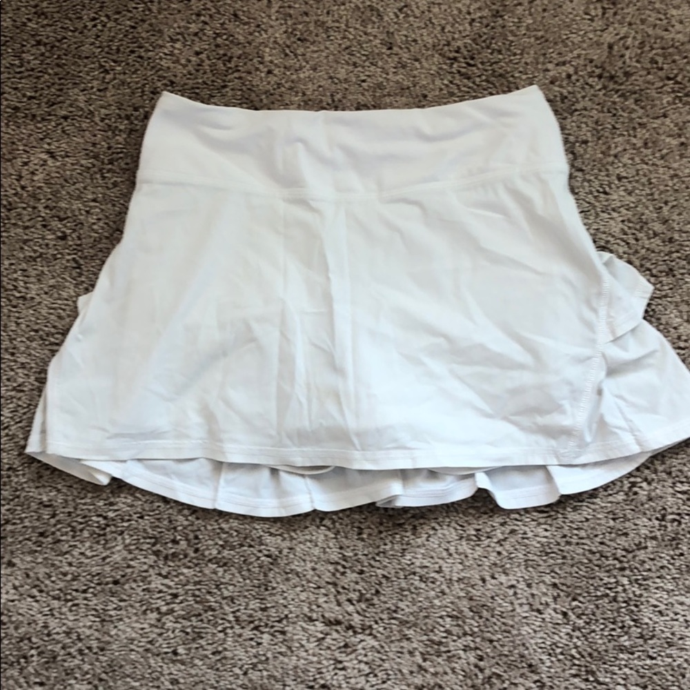 White Lululemon Tennis Skirt